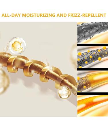 Moroccan Volume Moisturizing Elasticity Long-Lastin Styling Cream Long-lasting Styling Moroccan Hydrating Plumping Supple Hydrating Essential Oil Essence for Dry Damaged Curly Hair Care (2PCS) - Buy Online on SooperMarket.com