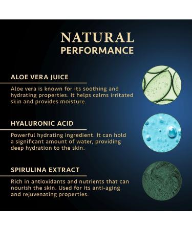 3-in-1 Mens Aftershave Balm Moisturiser & Hair Gel 200ml - Aloe Vera Gel with Hyaluronic Acid - Skin Care Face Moisturiser for Men - Post Shave Balm - Natural Mens Hair & Skincare - Satin Naturel - Buy Online on SooperMarket.com