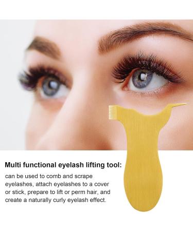 Bexdug Y Lash Lift Tool - Stainless Steel Eyelash Perm Lift Brush Reusable Y Shape Grafting Eyelash Lift Brush for Girls Women Gold T - Buy Online on SooperMarket.com