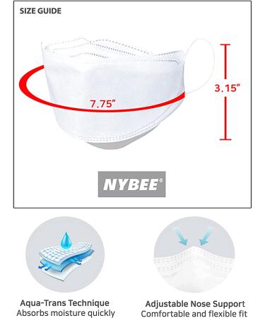 NYBEE KF94 Mask Pack of 10 - Black | 4-Layer Breathable Lightweight Design for Adults with Comfortable Earloops | Made in Korea - Buy Online on SooperMarket.com