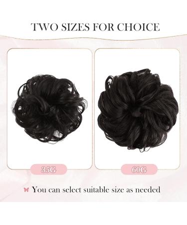 Vlasy Messy Bun Hair Piece | Curly Wavy Hair Scrunchie Extension Chignon | Synthetic Updo Accessory for Women and Girls (2# 35g) - Buy Online on SooperMarket.com