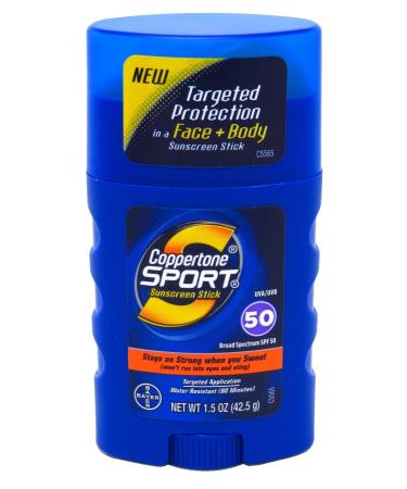 Coppertone Spf40 Sport Stick Face + Body 1.5 Ounce (44ml) (Pack of 2)