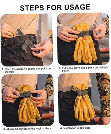 Nylon Gloves Holder Strap Camping Belt Rope Hanger Keys Grabber Hook for Outdoor Glove Grabber Glove Holder Clip - Buy Online on SooperMarket.com