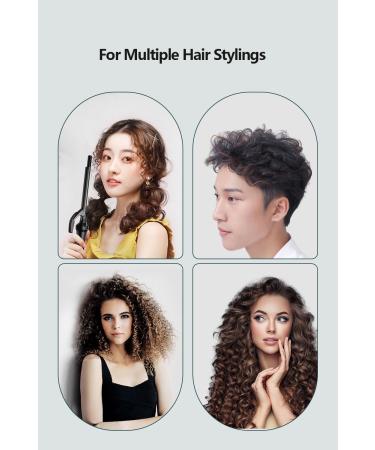 Buy DSHOW 9mm Tourmaline Ceramic Barrel Curling Iron | Small Barrel Curling Wand for Short & Long Hair - Black - Buy Online on SooperMarket.com
