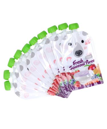 Reusable Baby Food Bags - 10 Pack 200ml Storage for Toddlers & Children | Lockable Puree Pouches - Buy Online on SooperMarket.com