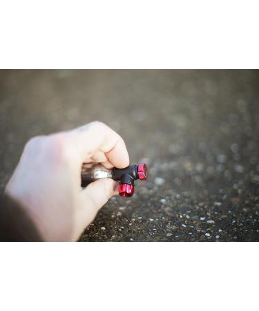 SILCA EOLO IV Co2 Regulator | Compact Turn Screw Valve | Presta & Schrader Compatible | Red/Black - Buy Online on SooperMarket.com