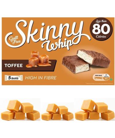 1Pk X 3 Skinny Whip Bars Toffee With Oerich Inspirational Card - Buy Online on SooperMarket.com