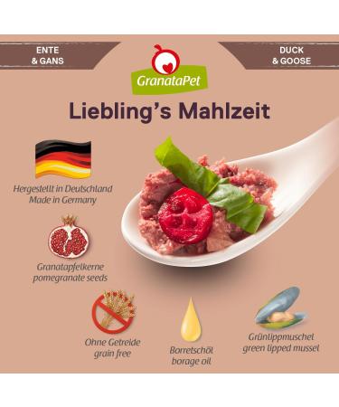 Granatapet Liebling's Meal Duck - Grain-Free Wet Dog Food Sugar Additive Free Single Feed 6 x 400g Pack - Buy Online on SooperMarket.com