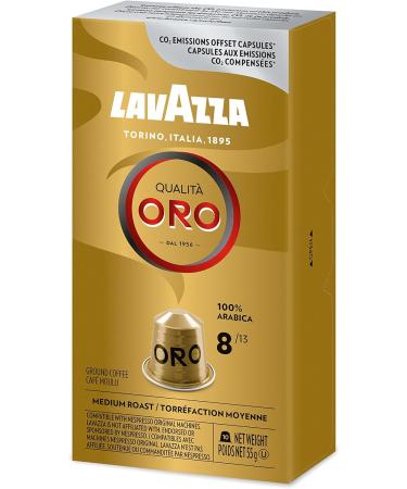 Lavazza Qualita Oro Medium Roast Coffee Capsules Compatible with Nespresso Original Machines Pack of 1 Qualita Oro 10 count (Pack of 1) - Buy Online on SooperMarket.com