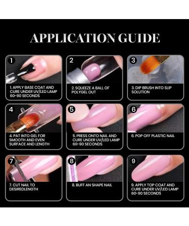 Beetles Poly Extension Gel Dual Nail Form - 120 Pcs Builder Nail Gel Molds for Coffin & Stiletto Nails - DIY Nail Art Salon Quality - Buy Online on SooperMarket.com