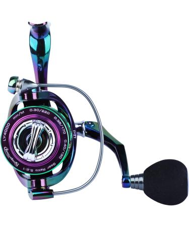 Sougayilang Colorful Fishing Reel 13+1 BB Lightweight Ultra Smooth Powerful Spinning Reel | CNC Line Management Graphite Frame | Freshwater LY2000 - Buy Online on SooperMarket.com