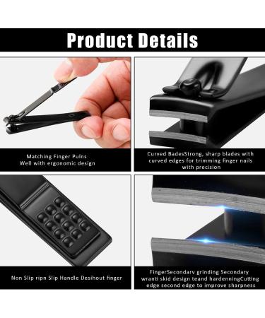 10-Piece Stainless Steel Nail Clipper Set Professional Manicure Set Stainless Steel Manicure Tools Stainless Steel Nail Care Tools Professional Nail Clipper Set (Black) - Buy Online on SooperMarket.com