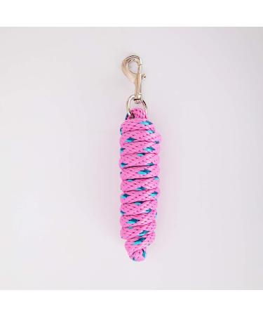 Merauno Lead Rope for Horse - Tie Rope in Various Stylish Designs Lead Lead Tie Rope Pony Donkey Goat Long Knit with Carabiner Hook (Pink Carabiner Hook) pink Carabiner hook - Buy Online on SooperMarket.com