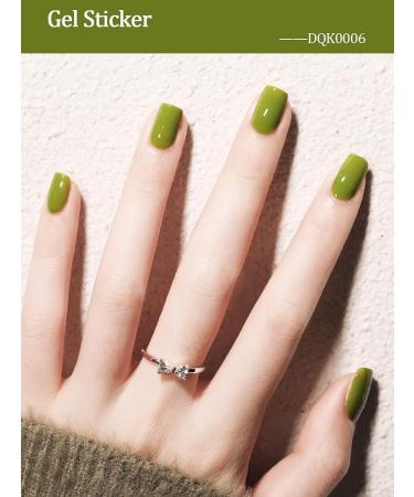 Kalolary Gel Nail Polish Strips Nail Gel Art Sticker Waterproof Full Nail Wraps Decal Sets with Scissors Nail File and Stick for Women Girls Nail Art Decor (UV/LED Lamp Required)-6 - Buy Online on SooperMarket.com