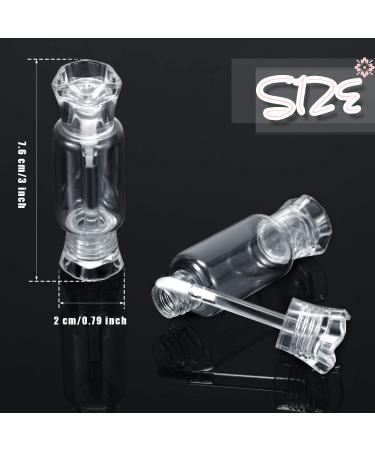 20 Clear Candy Shape Lip Gloss Tubes & 2 Funnels - DIY Empty Lip Balm Containers for Women and Girls - Buy Online on SooperMarket.com