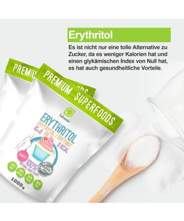 Erythritol 2kg - Natural Calorie-Free Sugar Alternative | Shop Now for Sweetness Without Calories - Buy Online on SooperMarket.com