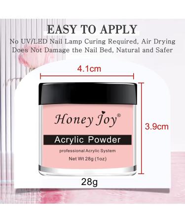 28g Acrylic Nail Powder Set for French Manicure - White, Clear, Black, Nude | HJ-NAP017 (No.12) - Buy Online on SooperMarket.com