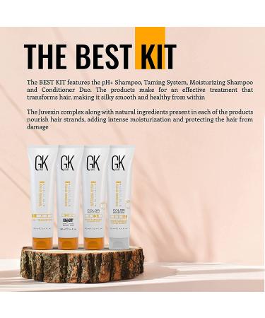 GK HAIR Global Keratin Smoothing Treatment - Professional Brazilian Complex | 3.4 Fl Oz/100ml - Buy Online on SooperMarket.com