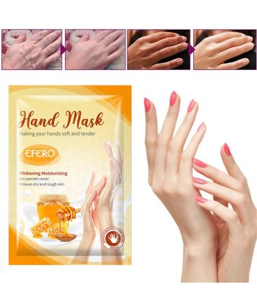 Yueci 1 couple sweetheart hand mask Moisturizing gloves for hand care Nourishing regenerating peeling mask for dry cracked hands bleaching and anti-aging repair Rauer skin