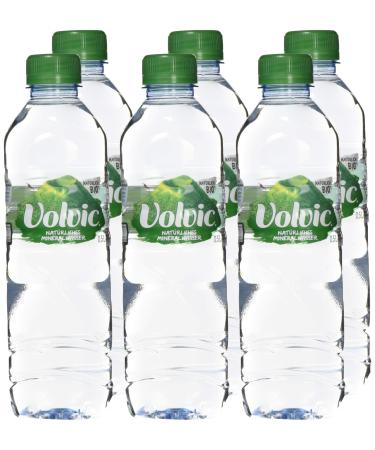 Volvic Natural Mineral Water DISPOSABLE (6 x 0.5 l) 500 ml (pack of 6)