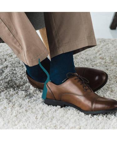 Virtcooy Shoe Lifting Aid | Unisex Sock Slider - Shoe Horn Shoe Wearing Aid Tool with Travel Handle Easy to Put On and Take Off Blue - Buy Online on SooperMarket.com