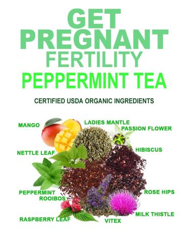 Organic Fertility Tea with Chasteberry & Red Raspberry Leaf | Aid Conception, Ovulation, Menstrual Cycles | 40 Cups, 1 Pack - Buy Online on SooperMarket.com