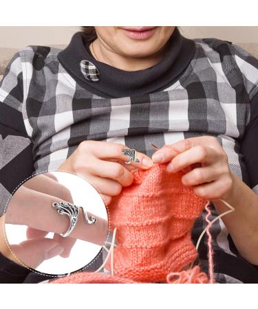 Sibba Adjustable Finger Thimble Yarn Holder Crochet Kit - 8 PCS - Buy Online on SooperMarket.com