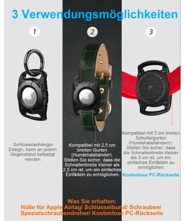 Waterproof Airtag Case for Dogs & Cats | OneOnta Airtag Dog Collar - Green 2.5cm Width - Perfect for Airtag & Trailer Use - Buy Online on SooperMarket.com