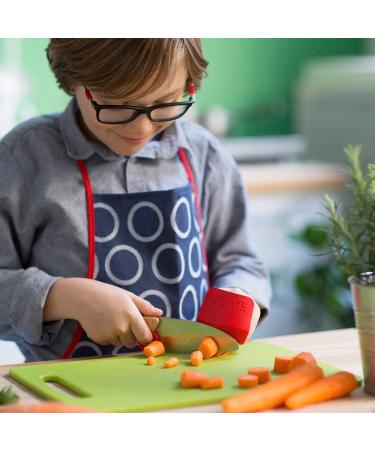 Opinel Le Petit Chef Knife Set | Child-Friendly Chef Knife with Rounded Tip and Finger Guard | Teach Kids Food Prep and Kitchen Safety | 2-Piece Set | Made in France - Buy Online on SooperMarket.com