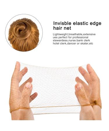 50 Pieces Elastic Invisible Hair Nets - Perfect for Women & Girls Ideal Hair Styling Accessories for Ballet Dancers - Buy Online on SooperMarket.com