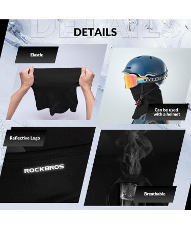 Rockbros Storm Hood Balaclava for Autumn & Winter - Windproof Warm Facial Cover for Cycling Snowboarding Skiing & Motorcycling - Unisex Size - Buy Online on SooperMarket.com