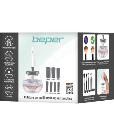 BEPER P302VIS060 Make up Brush Cleaner Set - Makeup Brushes Cleaner with 7 Adapters Included Suitable for All Brush Types - Buy Online on SooperMarket.com