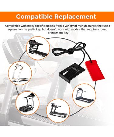 Universal Treadmill Safety Key for Proform, Weslo, Reebok, Epic, Golds Gym, Freemotion, Healthrider - Plastic Key - Buy Online on SooperMarket.com