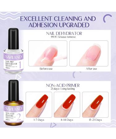 Saviland Acrylic Powder Set - 36 Colors with Nail Dehydrator and Non-acid PH Bond - Buy Online on SooperMarket.com