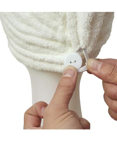 Magic Instant Hair Dry Towel for Women - Perfect for Curly & Thick Hair - Beige Turban - Buy Online on SooperMarket.com