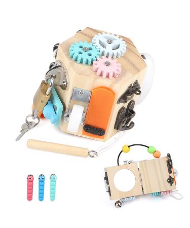 Dbreaks Busy Board Baby 13 in 1 Busy Activity Cube motor cubes Montessori educational toys fidget cube stress cubes activity cubes toys employed cubes motor to children 3+