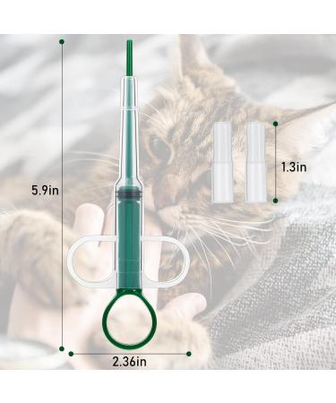 Nuanchu 2 Pieces Pet Pill Plunger Popper for Small Cats Dogs Pill Gun Dispenser Shooter Pet Piller Soft Tip Tablet Syringe Pusher Animal Medicine Feeder for Feeding Accessories (Red Green) - Buy Online on SooperMarket.com