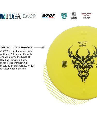 Yikun Professional Disc Golf Putter 165-170g | Perfect for Outdoor Competition | Yellow Disc Shade - Buy Online on SooperMarket.com
