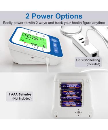 Adjustable Cuff Blood Pressure Machine with LED Display & Memory - Navy Blue - Buy Online on SooperMarket.com