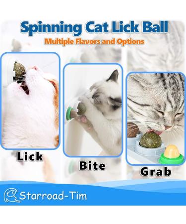 STARROAD-TIM Rotatable Edible Catnip Balls Toy for Cats - Natural & Healthy - Buy Online on SooperMarket.com