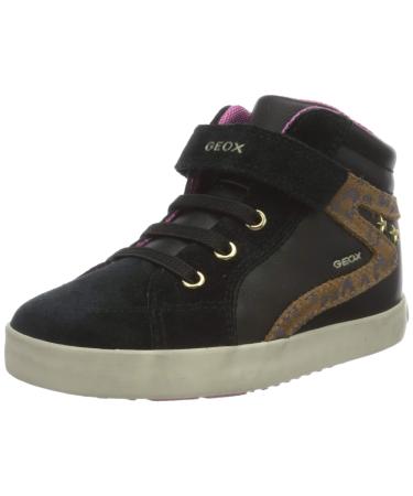 Geox Women's B Kilwi Girl F Sneaker 5 UK Black