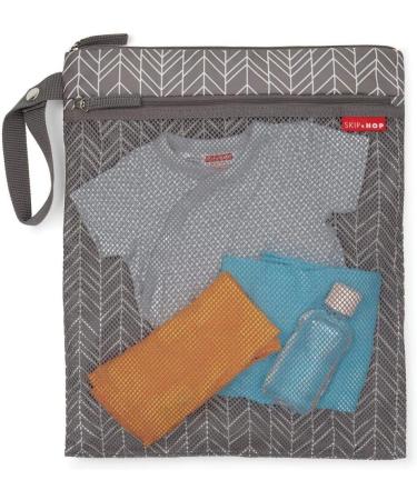 Skip Hop Grab and Go Wet/Dry Bag - Grey Feather | Waterproof Organizer Bag - Buy Online on SooperMarket.com