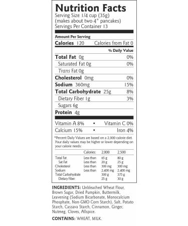 Birch Benders Pumpkin Spice Pancake & Waffle Mix - 16 Ounces - Buy Online on SooperMarket.com