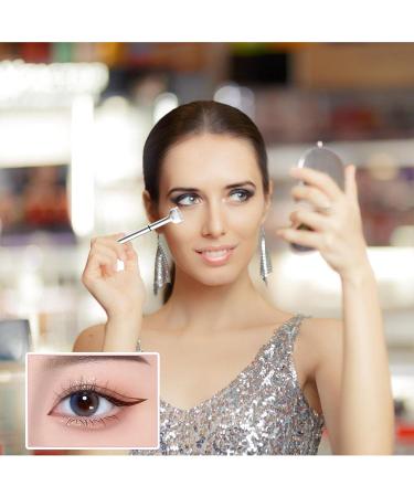 Lower Lash Stamp Bottom Lashes Stamp Waterproof Eyeliner Stamp Tool With Ink Lower Lashes Extensions Stamps Natural Look Eye Makeup Tool For Beginner Women Girl Brown - Buy Online on SooperMarket.com