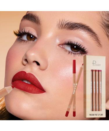 12 Colors Matte Lip Liner Pens Set - Moisturizing Long-Lasting & Non-Sticking Lip Makeup Pencils - Buy Online on SooperMarket.com