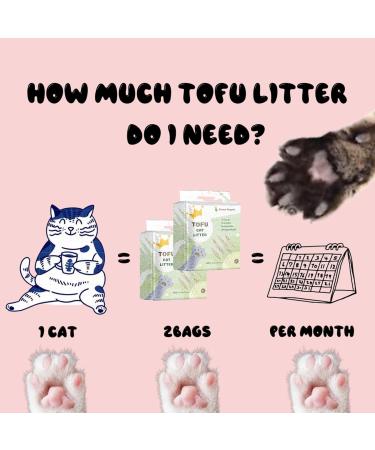 Beans Royale 2pcs Pack (6L x 2) Tofu Cat Litter Clumping Kitty Litter Flushable Dust Free Odor Control Low Tracking Vanilla - Buy Online on SooperMarket.com