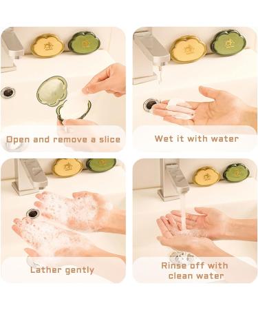 MOGURI Disposable Travel Soap Leaves - 150 Pocket Sized Foaming Paper Soaps for Easy Hand Washing on the Go - Buy Online on SooperMarket.com