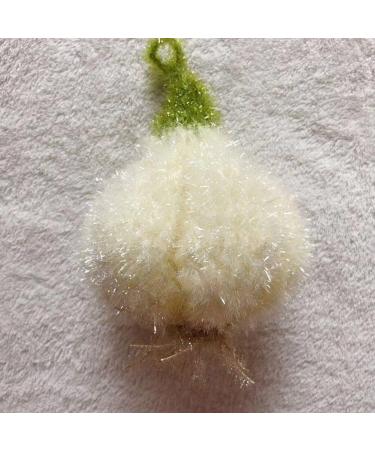 Acrylic Dish Towel 4pcs Anti-Grease Garlic Shape Dish Cloth Non-Scratch Dish Scrubber Kitchen Cleaning Wiping Rag - Buy Online on SooperMarket.com