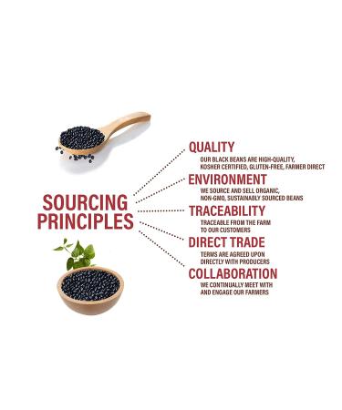 Mayorga Organic Dry Black Beans - USDA Certified, Non-GMO, Gluten-Free - 10 lb Resealable Bag | Direct Trade, Kosher - Frijoles Negros - Buy Online on SooperMarket.com