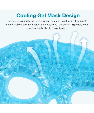 2pcs Cold Face Eye Mask Ice Pack - Skin Care Self Care Beauty - Buy Online on SooperMarket.com